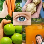 Freshly squeezed Carrot Beet Orange Juice in a glass