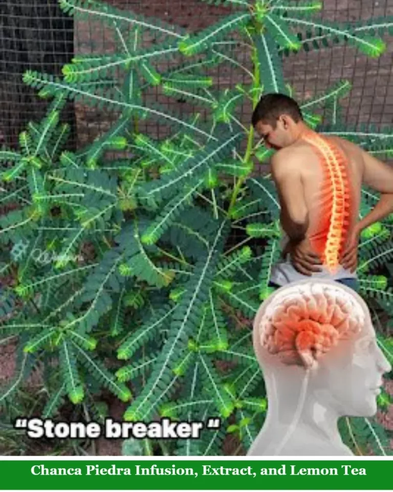 Chanca Piedra infusion, extract, and lemon tea for health benefits