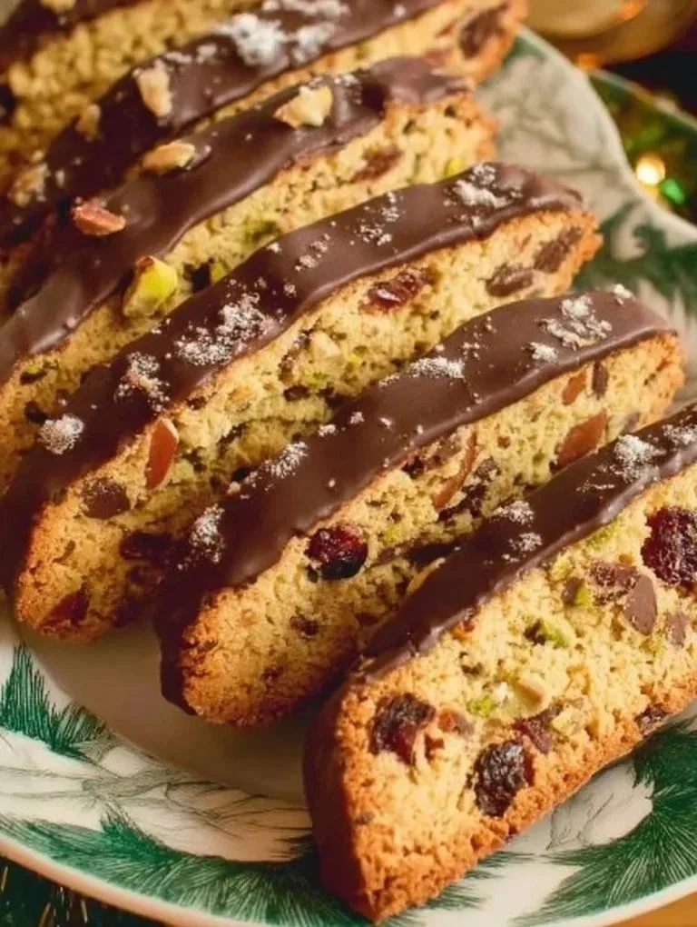 Assorted festive Christmas biscuits decorated with icing and sprinkles