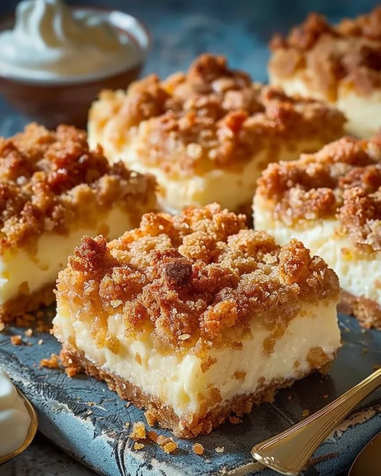 Delicious German Apple Cake topped with fresh apples and a dusting of powdered sugar
