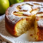 Delicious soft apple cake made to aid in weight loss.