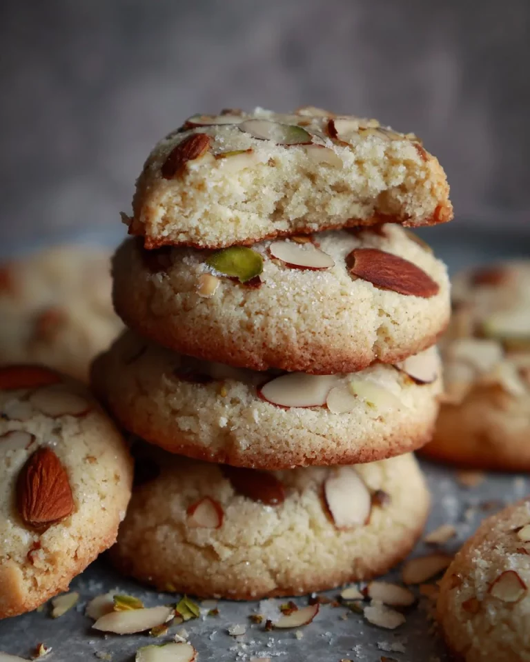 Delicious marzipan cookies made with just 5 ingredients