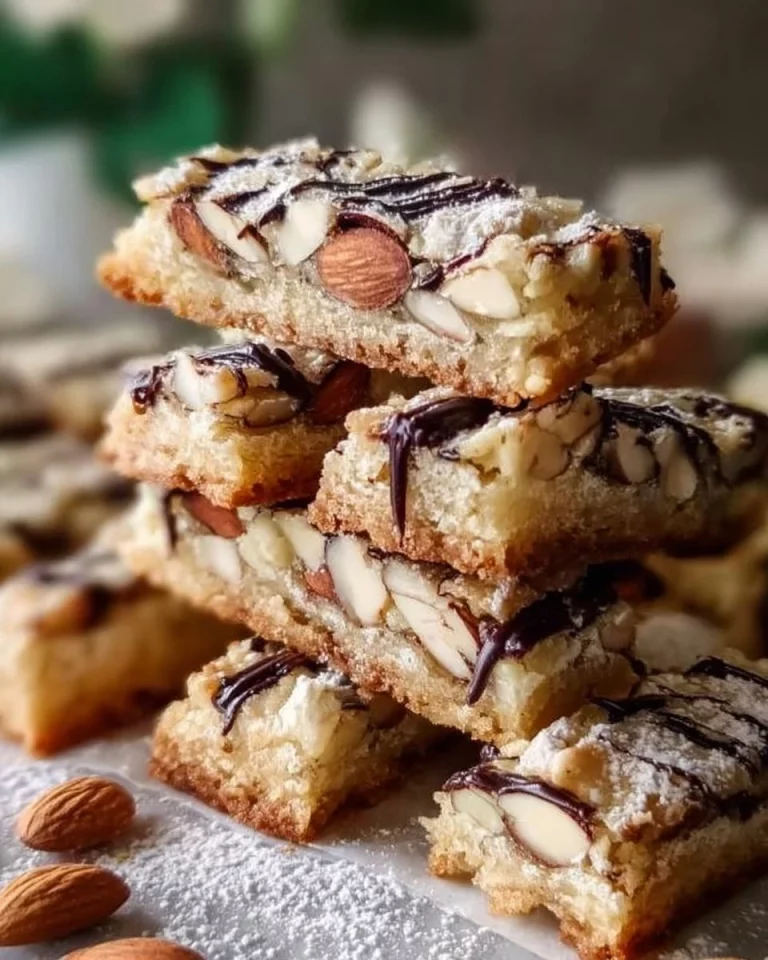 Scandinavian Almond Bars baked with almond flavor, inspired by Grandma's recipe.