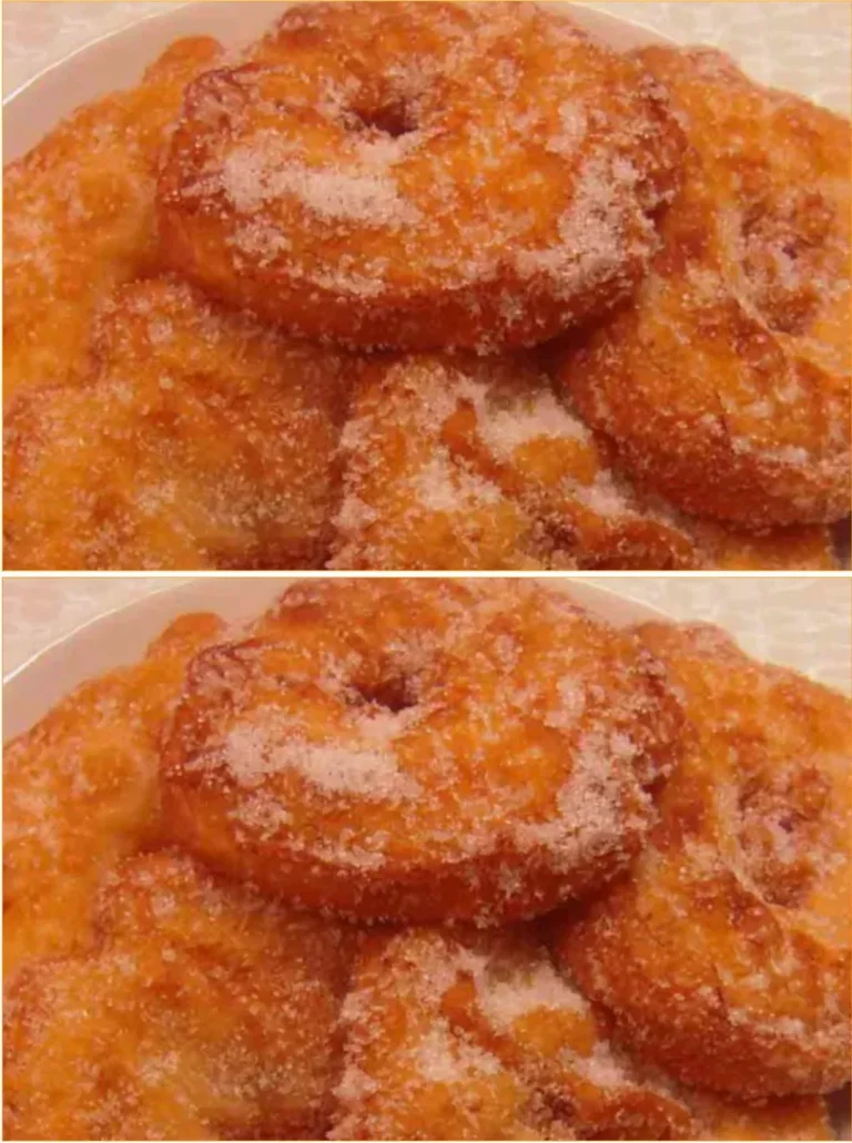 Delicious fried apple fritters with a crispy golden exterior