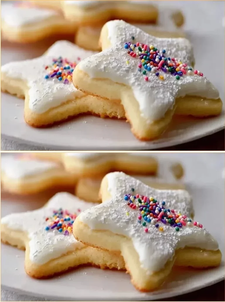 Delicious gluten-free sugar cookies on a plate with colorful sprinkles