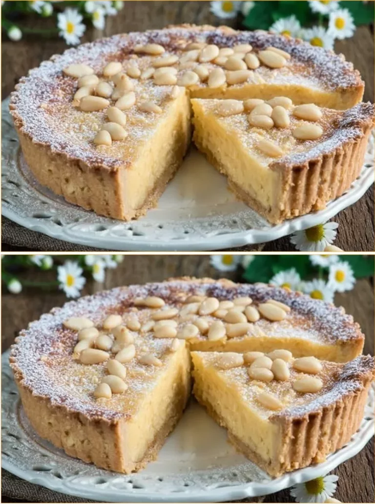 Delicious slice of Grandmother's Cake on a rustic wooden table