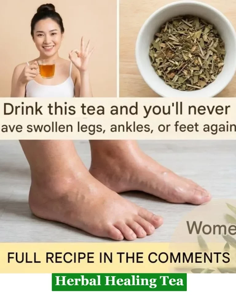 A cup of herbal healing tea with fresh herbs and flowers, promoting natural wellness.