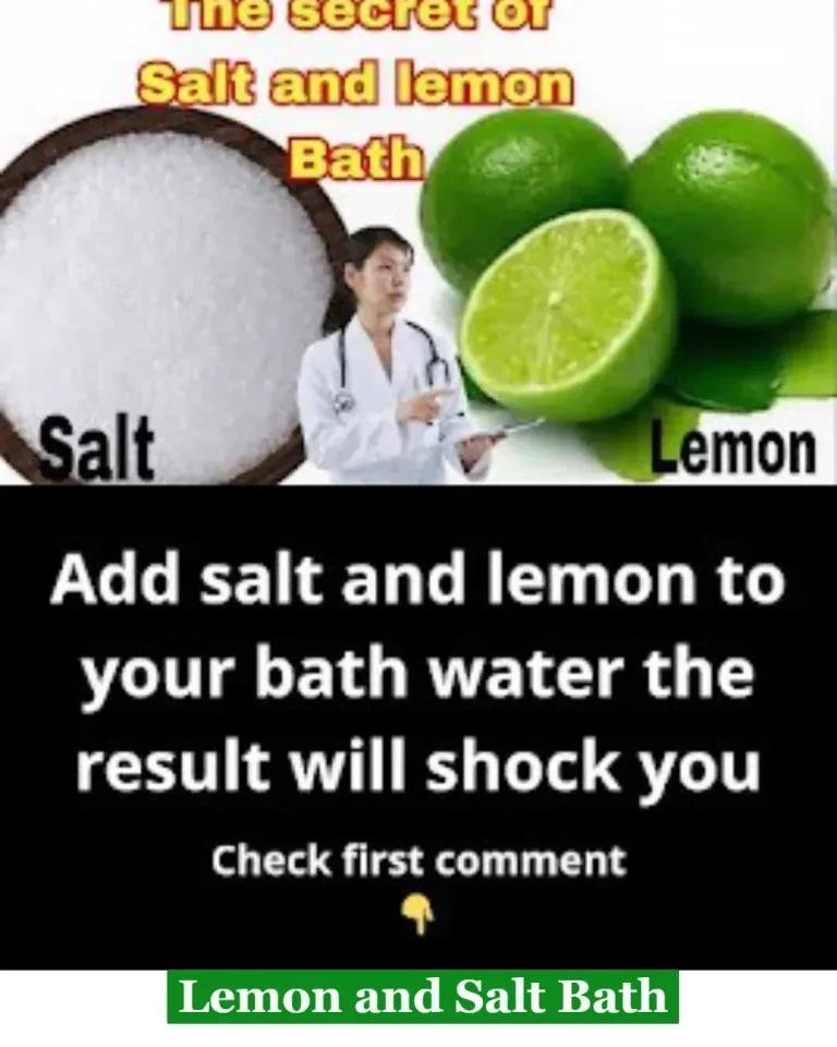A relaxing lemon and salt bath for rejuvenation and skin health
