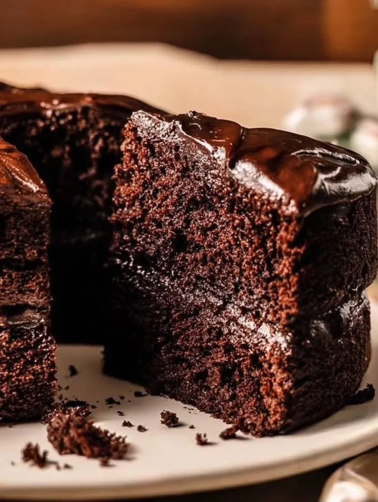 Delicious Matilda's chocolate cake layered with rich frosting