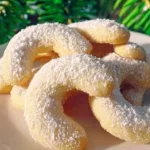 Homemade Vanillekipferl - traditional Austrian vanilla crescent cookies