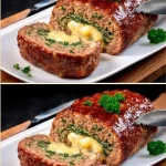 Delicious minced meat roll served on a plate with fresh herbs