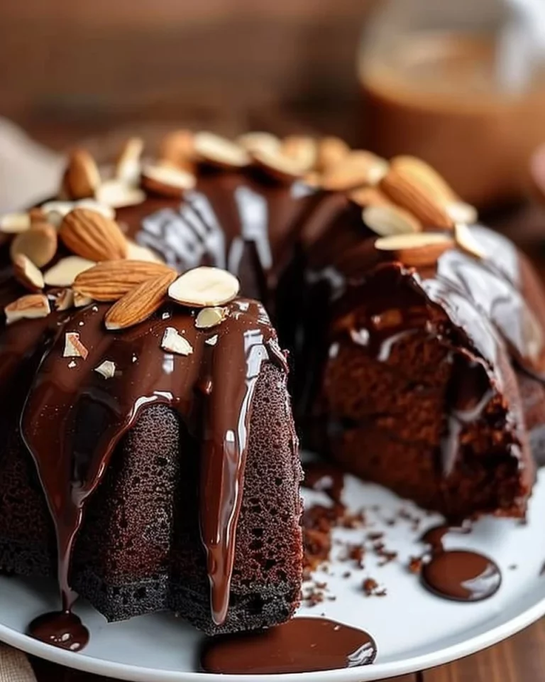 Oatmeal Banana Apple Cake topped with fresh banana slices and apples