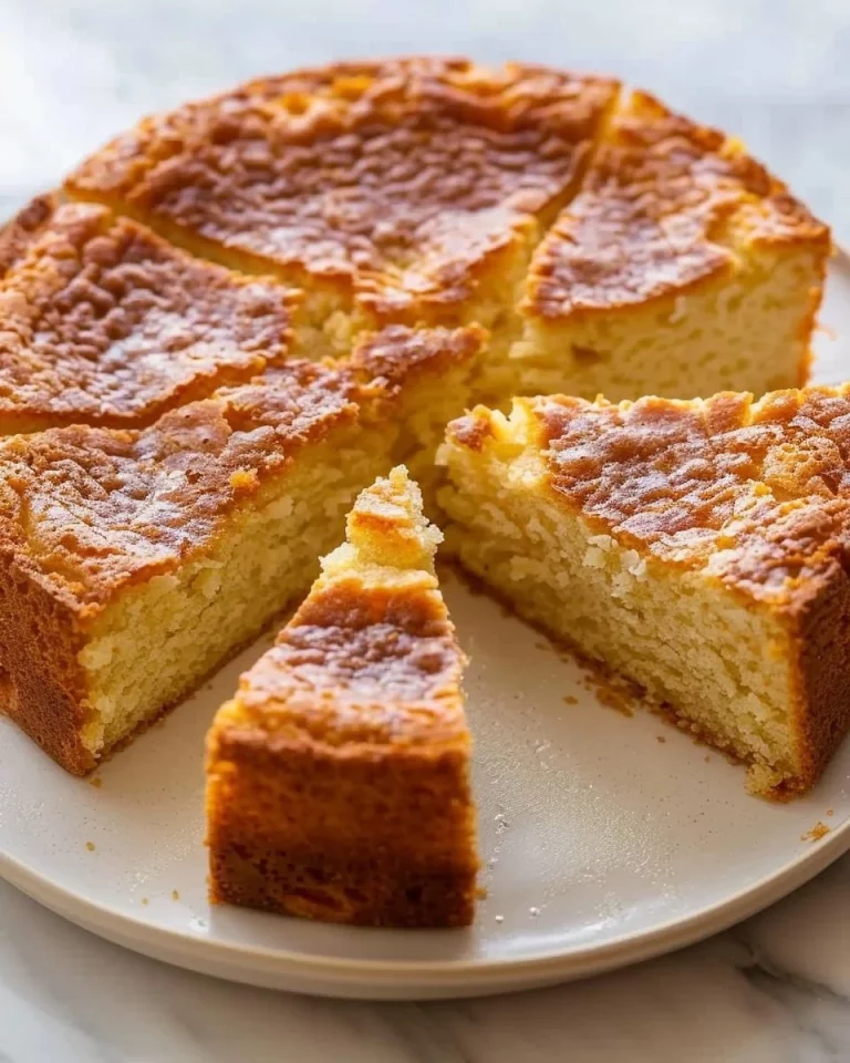 Old-Fashioned Farmhouse Swedish Apple Cake freshly baked and served