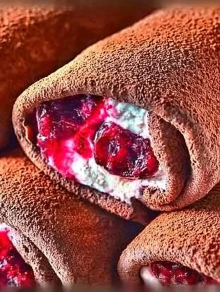 Fluffy pancakes with cream cheese whipped mascarpone and vibrant forest fruits