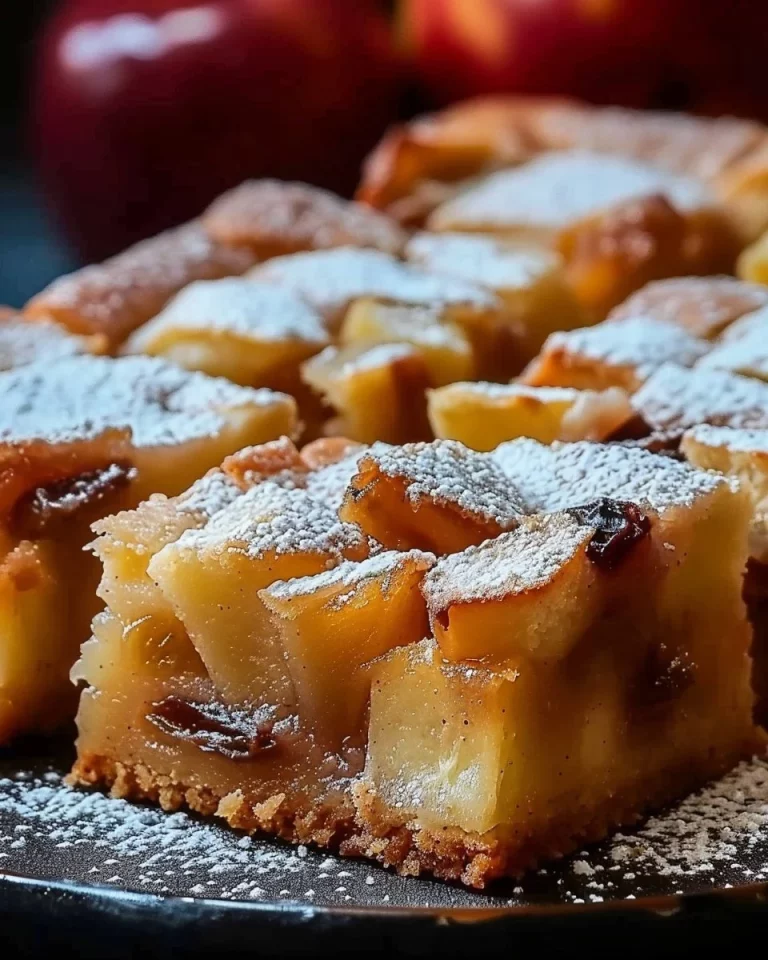 Slice of quick and easy homemade apple cake on a plate