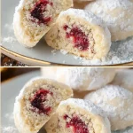 Delicious Raspberry Snowballs dessert served on a plate