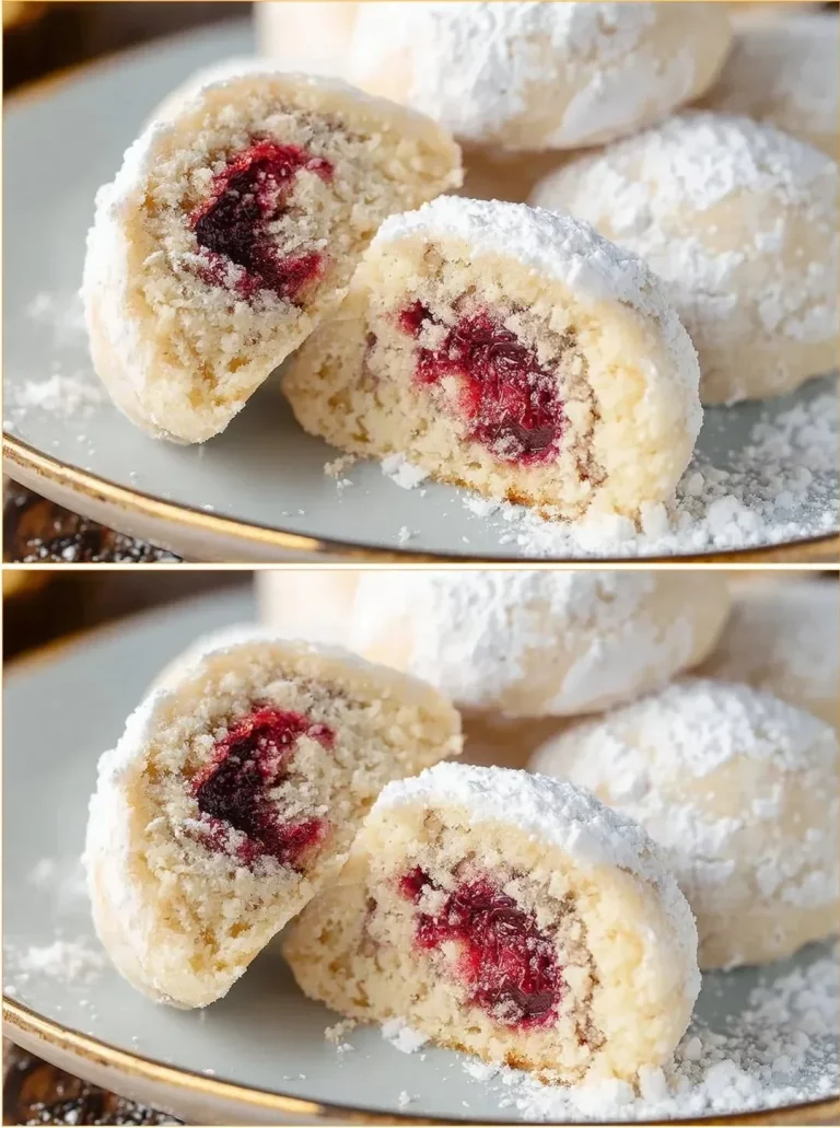 Delicious Raspberry Snowballs dessert served on a plate