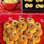 Swedish Lussekatter Saint Lucy's buns with saffron and raisins