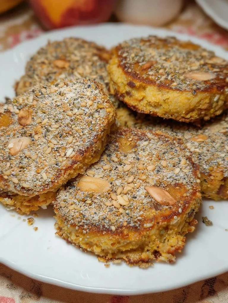 Seed-based gluten-free flatbreads on a wooden serving board