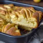 Seven Glass Apple Cake showcasing layers of apple and glass-like frosting.
