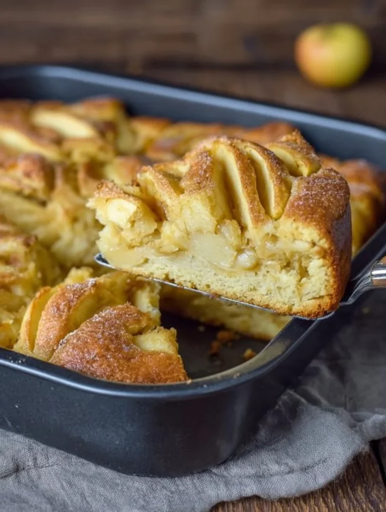 Seven Glass Apple Cake showcasing layers of apple and glass-like frosting.