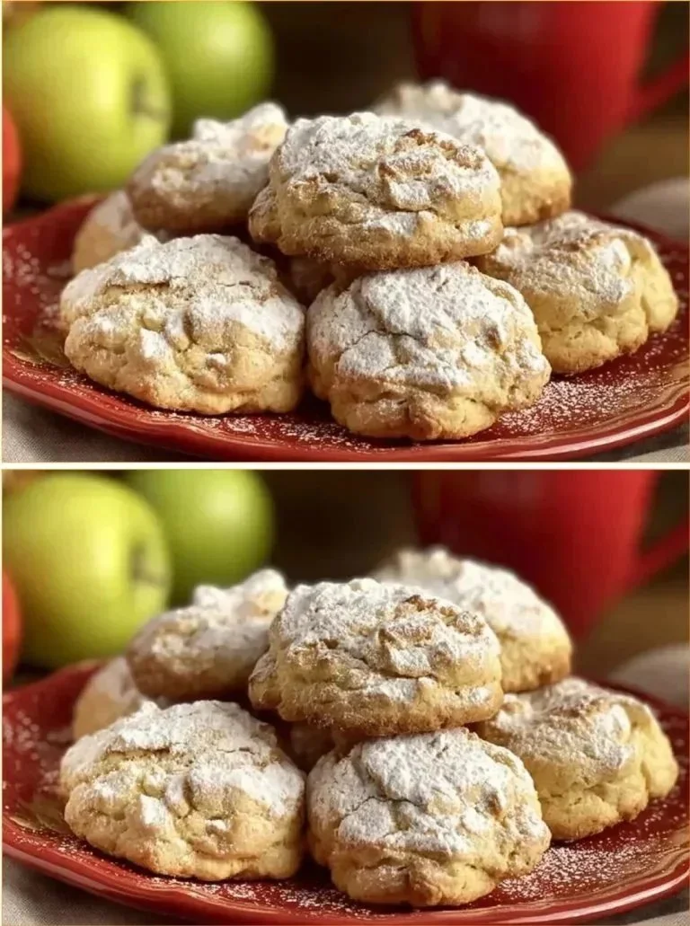 Soft apple cookies made without sugar for a healthy dessert
