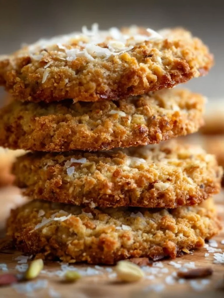 Delicious sugar-free coconut oatmeal cookies on a plate.