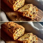 A slice of gluten-free sun-dried tomato lentil bread on a wooden cutting board.