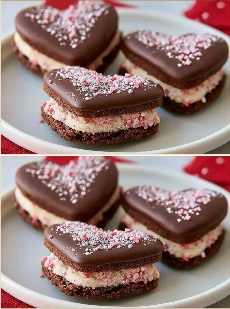 Valentine's sandwich cookies decorated with heart shapes and colorful icing.
