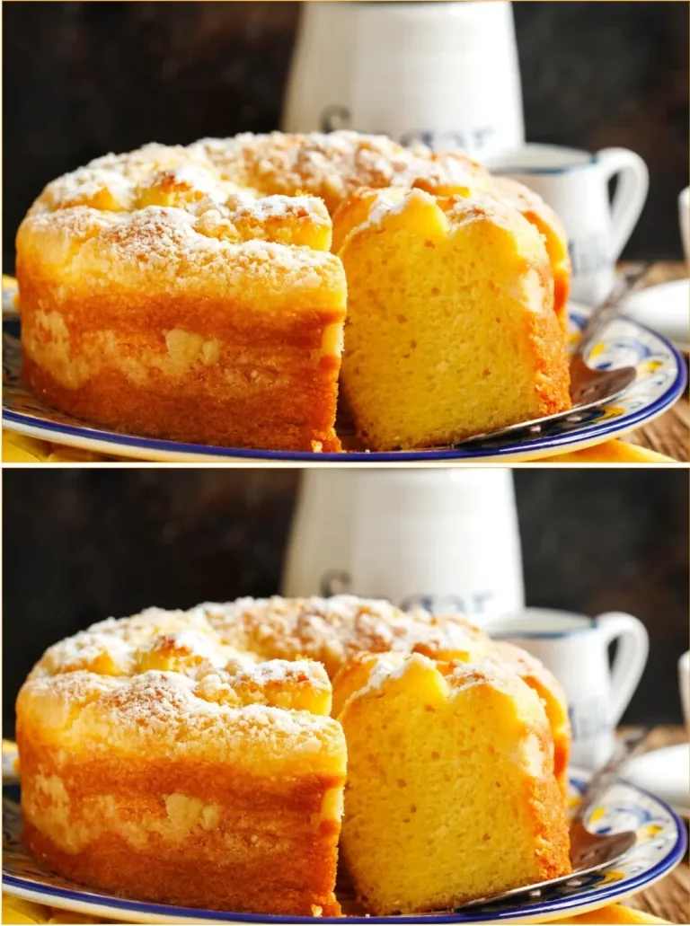Delicious homemade Vanilla Yogurt Cake with a fluffy texture and vanilla essence.