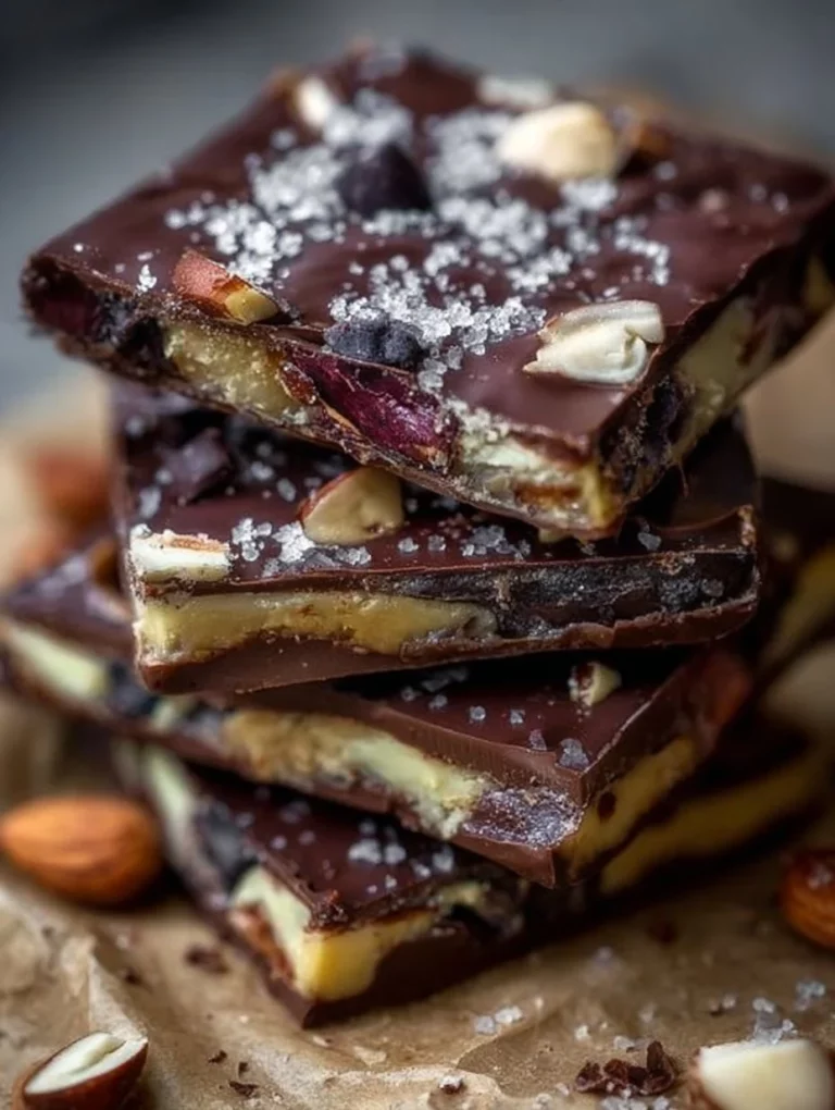Viral chocolate date bark made with dates and dark chocolate
