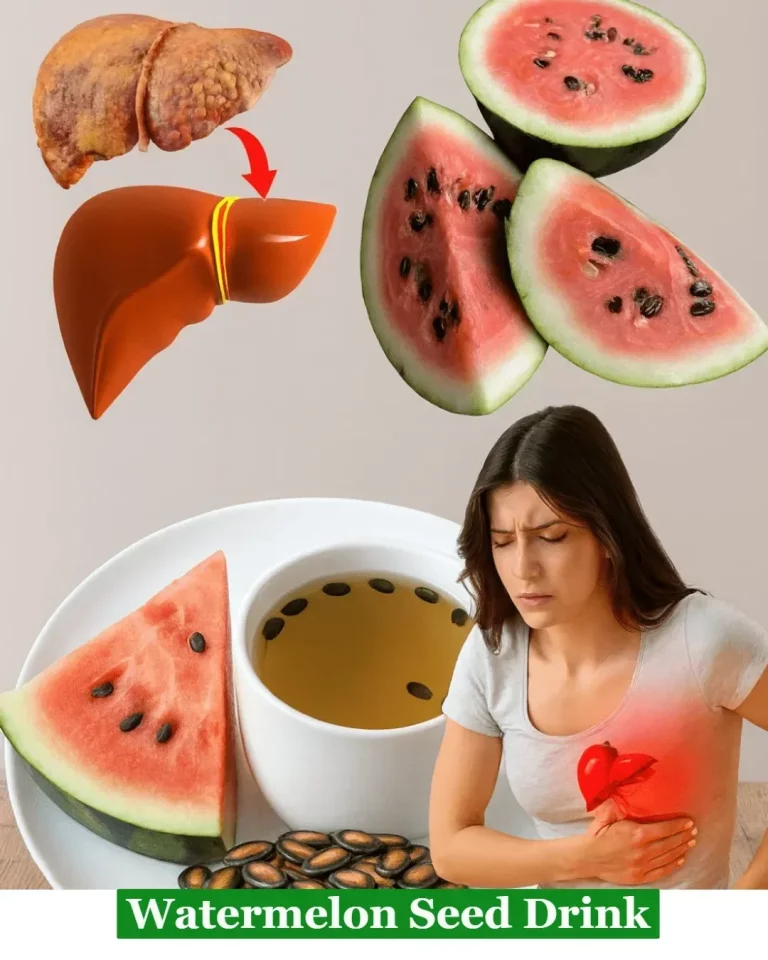 A refreshing glass of watermelon seed drink garnished with mint leaves.