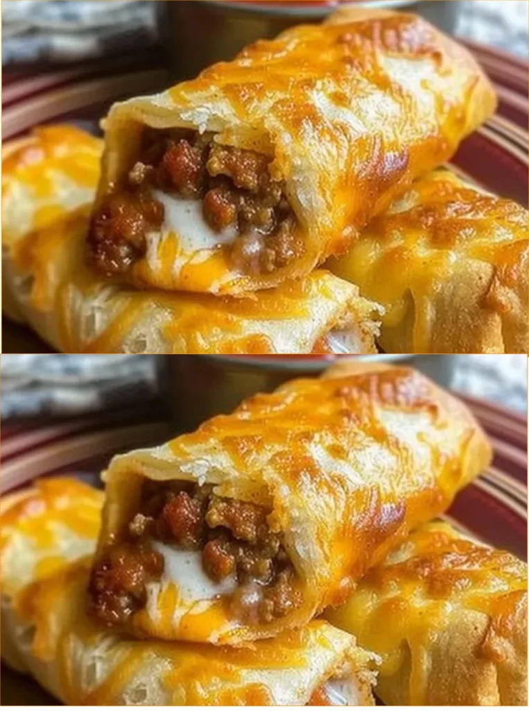 Cheesy taco sticks ready to be served with dipping sauce.