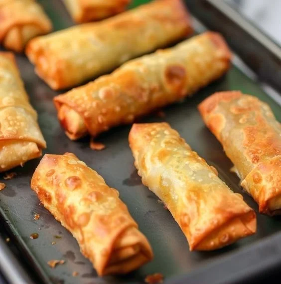 Crispy Oven Baked Egg Rolls