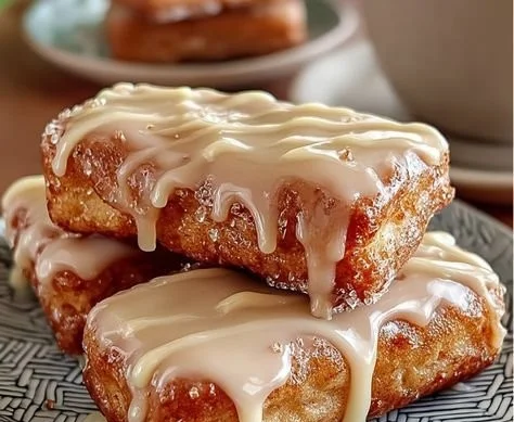 Easy Baked Donut Bars with Maple Glaze