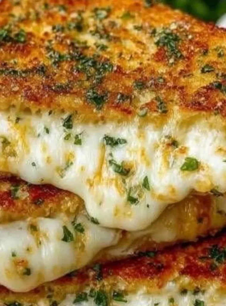 Garlic Butter Grilled Cheese Delight served on a plate