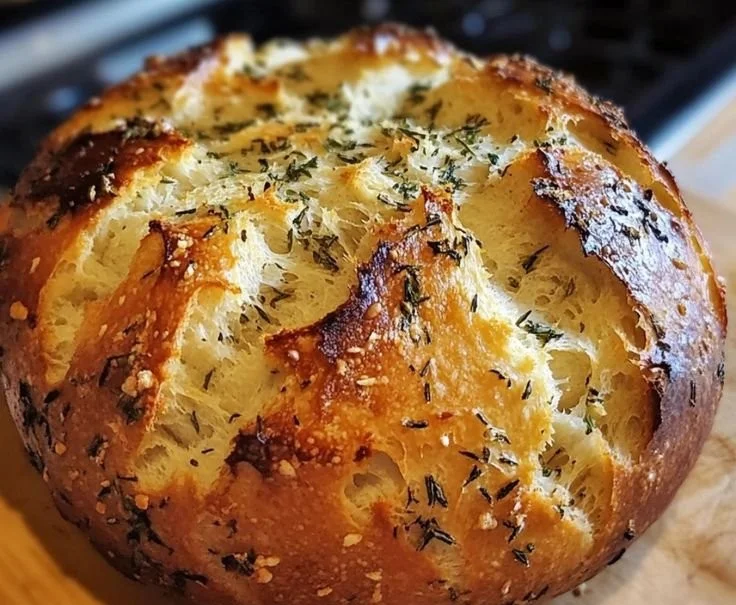 Garlic Herb Dutch Oven Bread Recipe You'll Love Today!