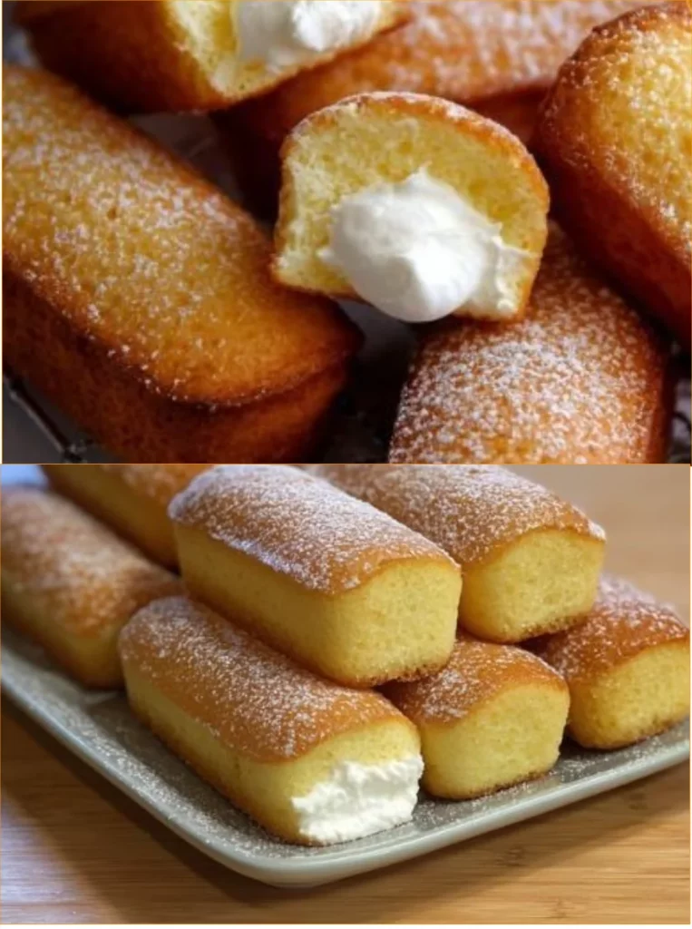 Delicious homemade Twinkies on a plate ready to be enjoyed