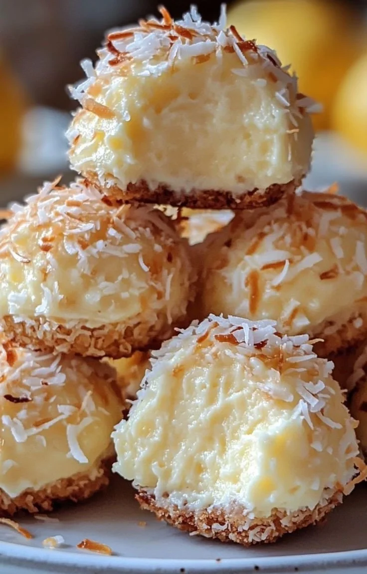 Lemon Coconut Cheesecake Cookies