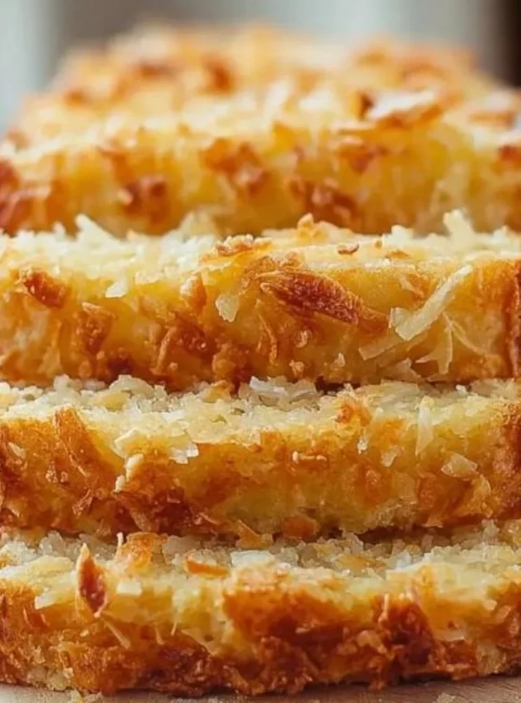 Freshly baked Pineapple Coconut Bread with tropical flavors