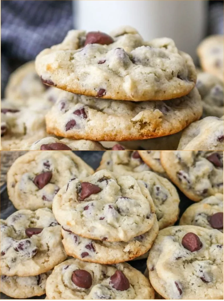 Delicious Yogurt Chocolate Chip Cookies fresh from the oven