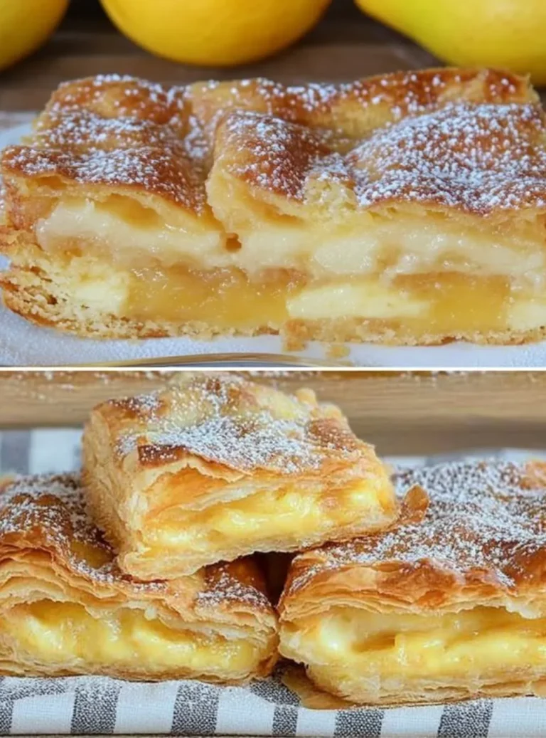 Apple tart with puff pastry showcasing fresh apples and a golden crust