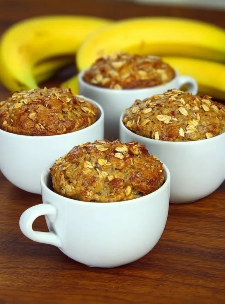 Healthy banana oatmeal bars made with ripe bananas and oats