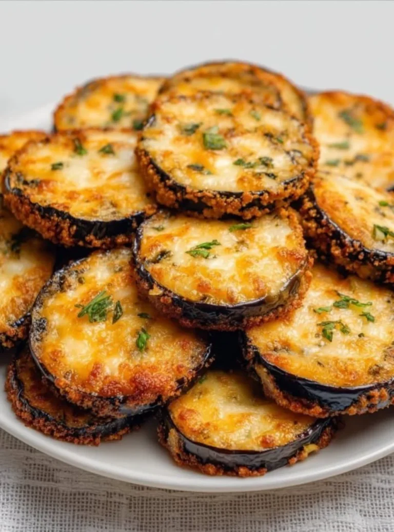 Delicious fried eggplants served with dipping sauce.