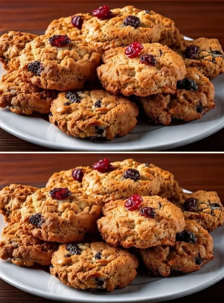 Delicious and healthy oatmeal cookies fresh out of the oven