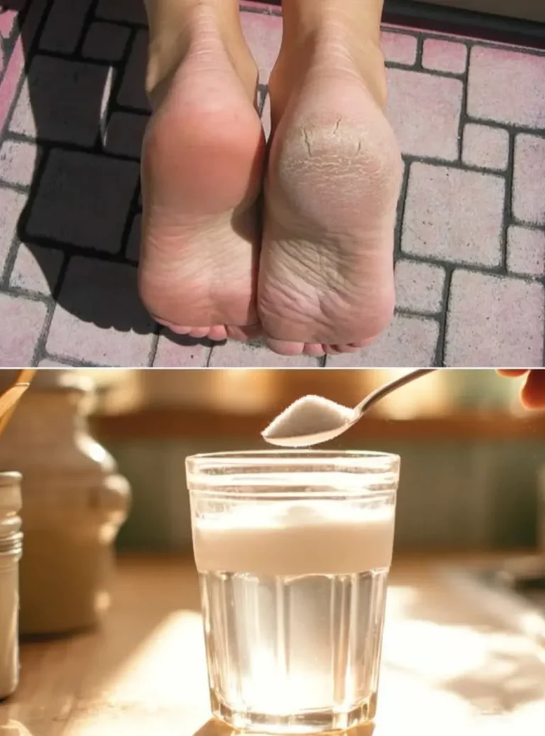 A glass of hot water with baking soda for cleaning and health benefits