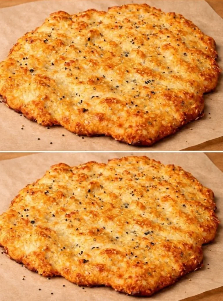 Low-carb flatbread ready for wraps and pizzas, perfect for keto diets