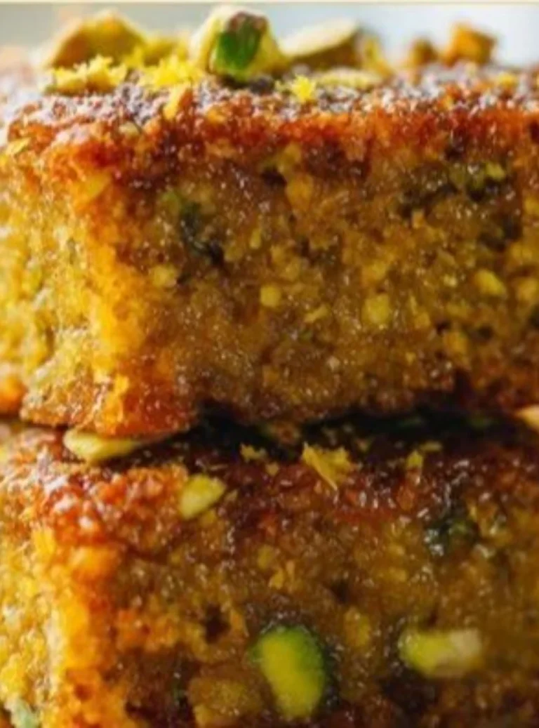 Mediterranean Pistachio and Honey Dessert served in a rustic bowl with garnishes