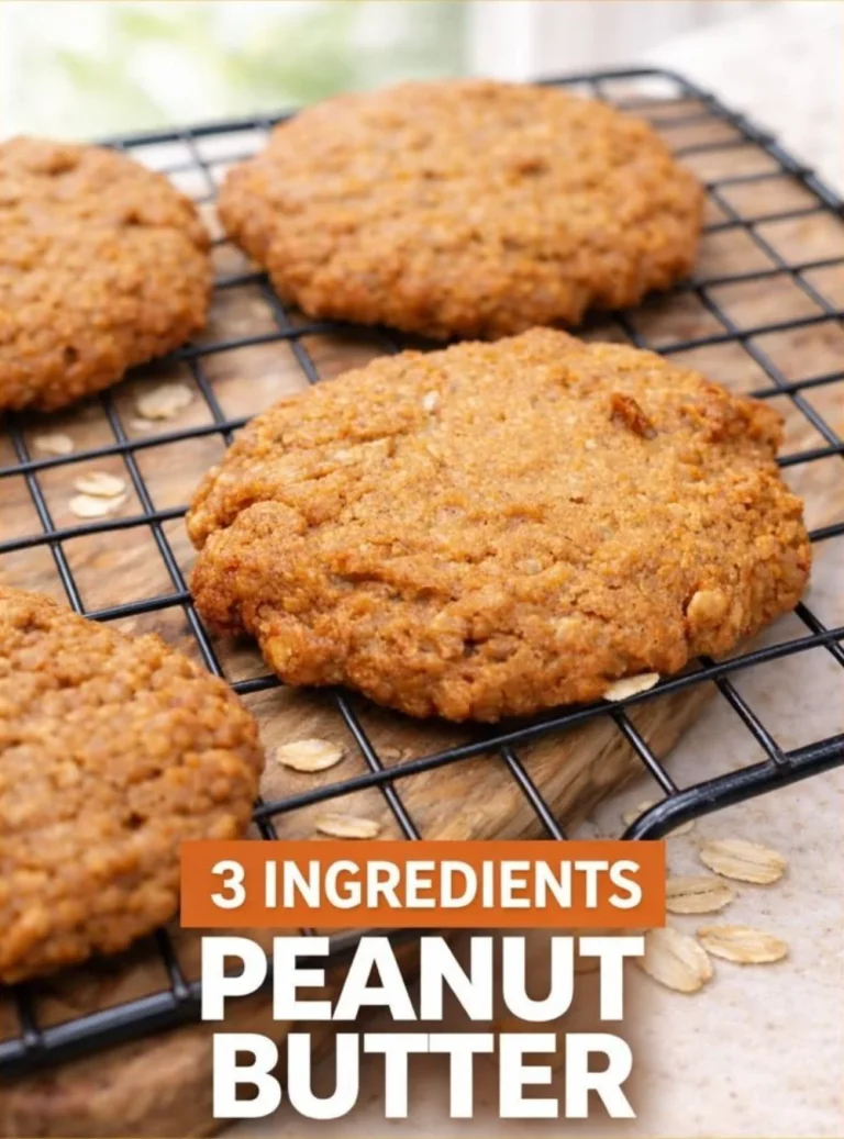 Homemade Peanut Butter Oatmeal Bars on a wooden table